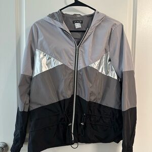 Venus Women's Colorblock Jacket - Silver, Gray, and Black